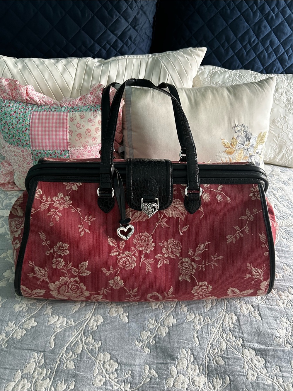 Vintage Brighton, tapestry jacquard overnight carpet bag